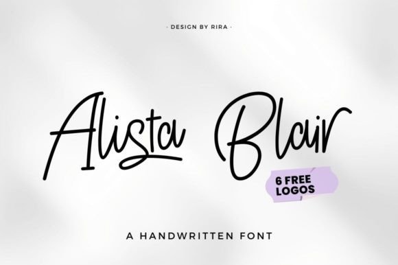 Alista Blair: A Handwritten Typeface for Modern Web Design