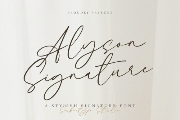Alyson Signature Font for Business
