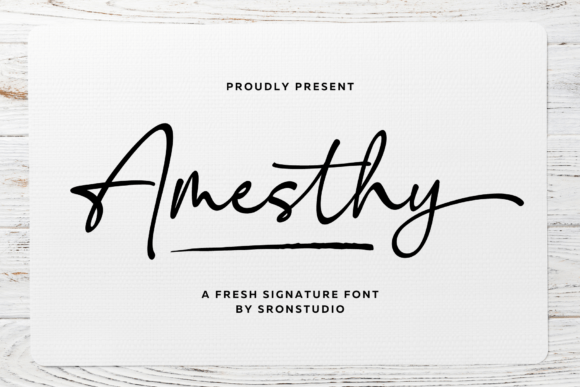 Amesthy Font: A Signature Typeface for Elegant Branding