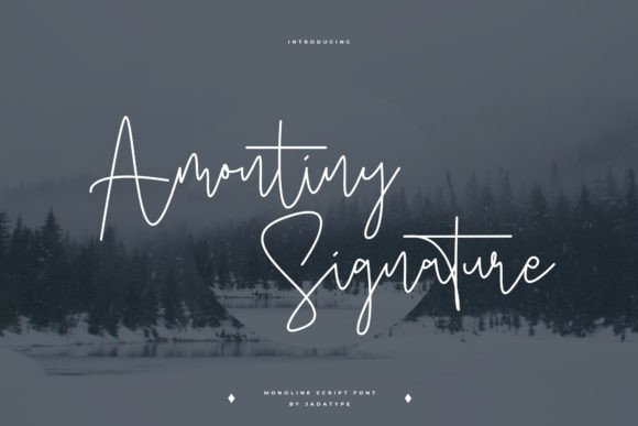 Amontiny Signature: A Sweet Script Font for Web Design