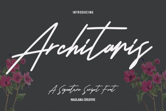 Architaris Signature: Elegant Script Font