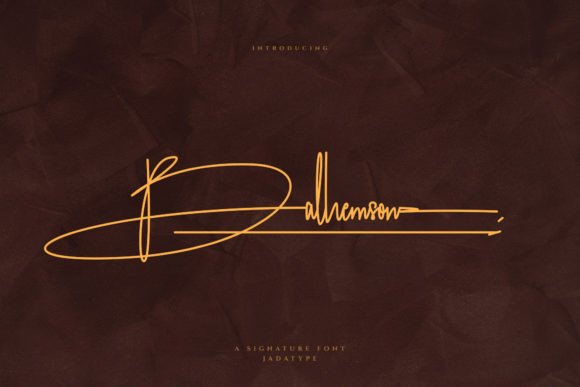 Balhemson Font: The Perfect Signature Style for Handmade Brands