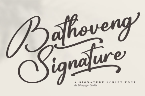 Bathoveng Signature: A Stylish Script Font