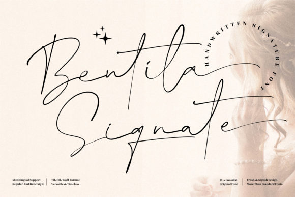 Bentila Signate: A Whimsical Font for Creative Projects