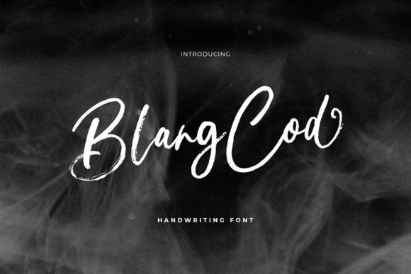 Blang Cod: A Handwritten Script Font for Makers