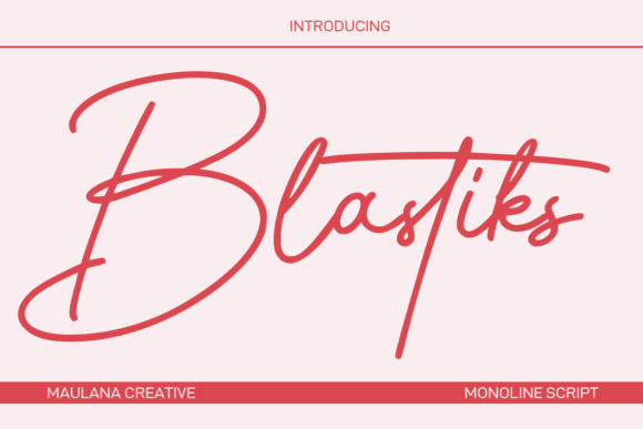 Blastiks Signature: A Bold Script Font