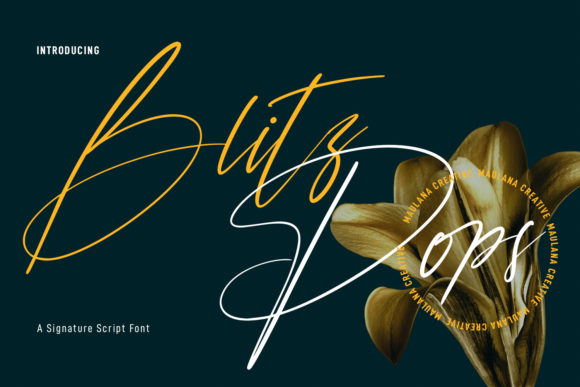 Blitz Pops: A Script Font for Editorial Magic