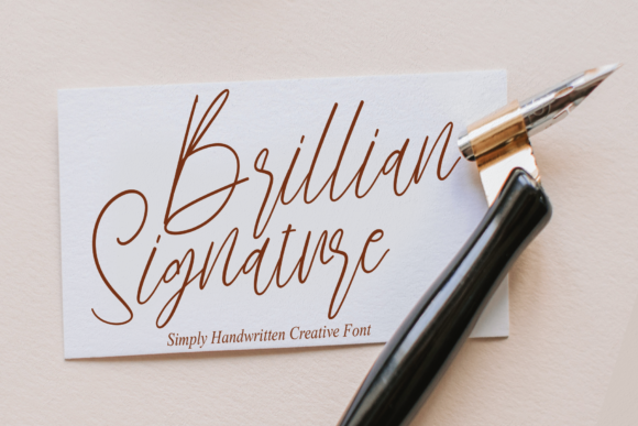 Brillian Signature: A Stylish Script Font