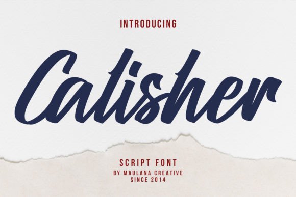 Calisher Review: A Script Font for Bold Brand Identity