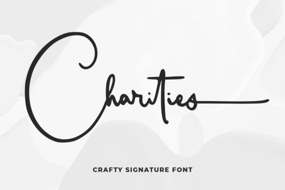 Charities Font: Elegant Script for Digital Branding