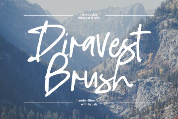 Diravest Brush Font Review for Web Designers