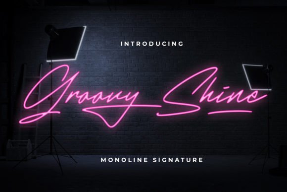Elevate Your Brand with the Groovy Shine Typeface