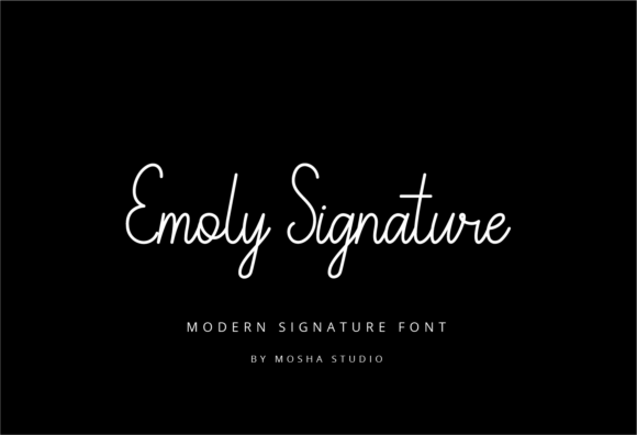 Emoly Signature: A Romantic Font for Digital Marketing
