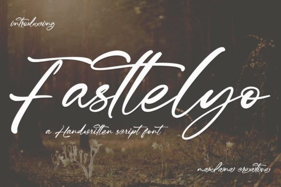 Fasttelyo: A Fluid Script Typeface for Modern Editorial Design