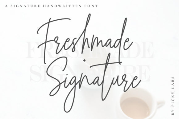 Freshmade Signature Font for Branding