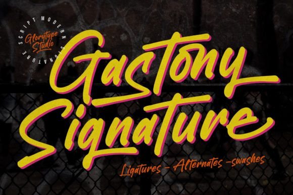 Gastony Signature: A Script Font for Web Design