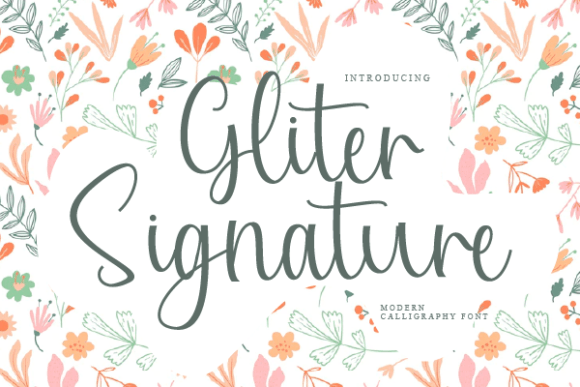 Gliter Signature: A Luxurious Handwritten Font