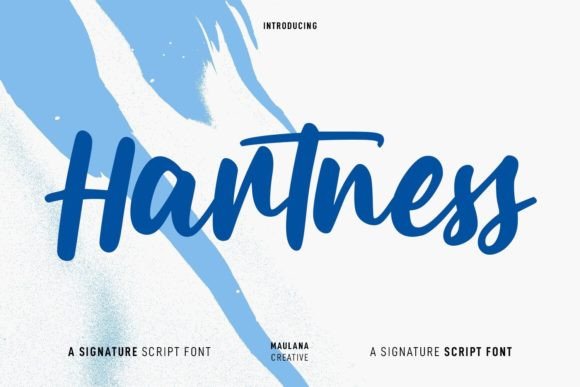 Hartness: A Handmade Script Font for Makers