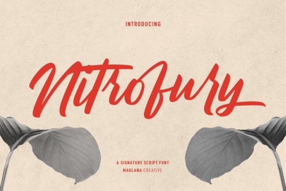 Nitrofury: The Signature Font for Scroll-Stopping Campaigns