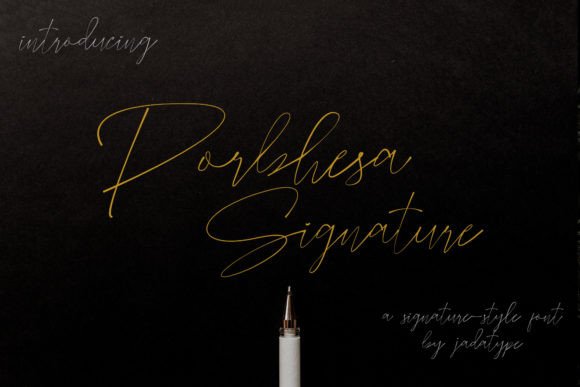 Porbhesa Signature: A Handwritten Font for Authentic Campaigns