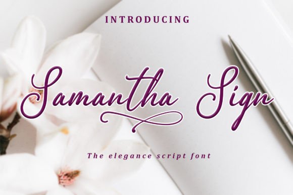 Samantha Sign: A Delicate Typeface for Editorial Design