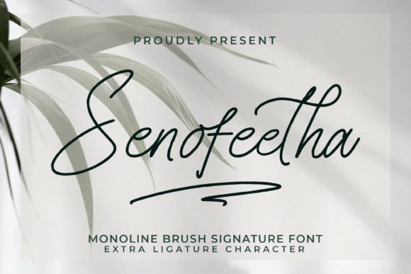 Senofeetha: A Monoline Typeface for Digital Branding