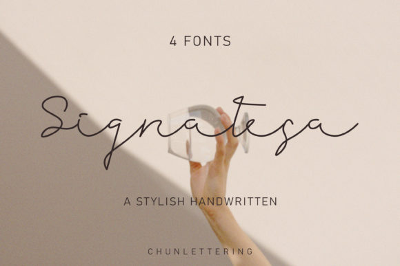 Signatesa: A Handwritten Font for Digital Branding