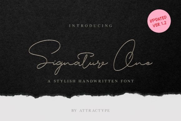 Signature One: A Script Font for Impactful Design