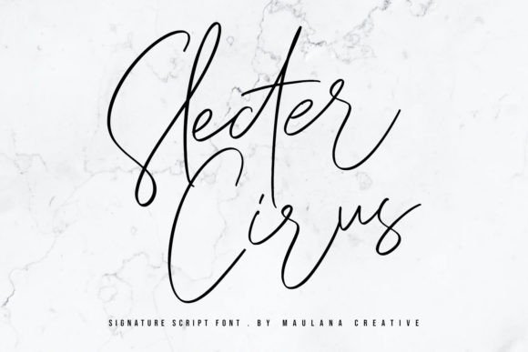 Slecter Cirus: The Script Font That Elevates Your Brand