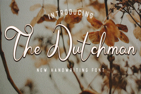 The Dutchman: A Graceful Script Font for Editorial Design